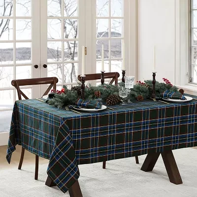 Elrene Home Fashions Stowe Tartan Holiday Plaid Rectangle Tablecloths