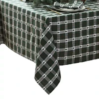 Elrene Home Fashions Sherwood Tree Dobby Cotton Rectangle Tablecloths