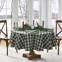 Elrene Home Fashions Sherwood Tree Dobby Cotton Oval/Round Tablecloths