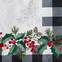 Elrene Home Fashions Holly Farmhouse Charm Holiday Fabric Tablecloths