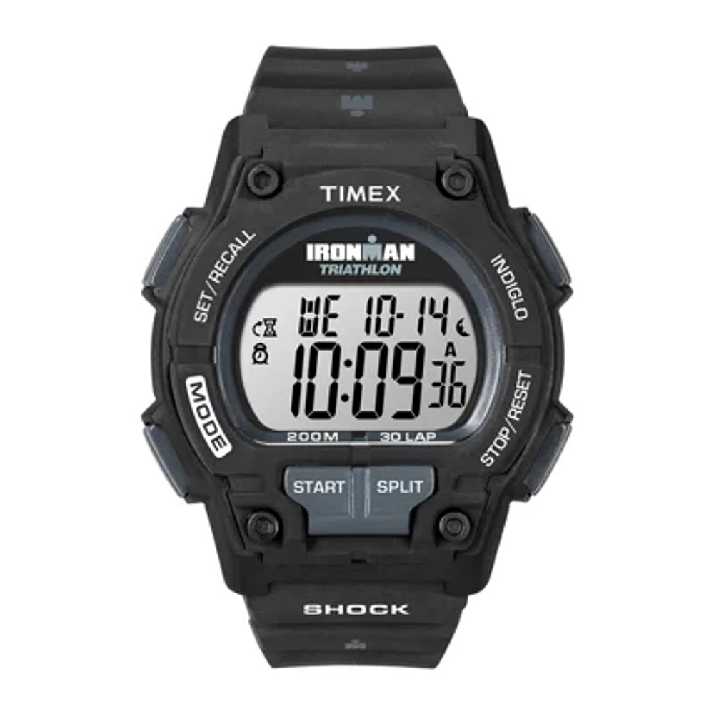 Timex® Ironman Endure Mens Black Resin Strap 30-Lap Watch T5K1969J