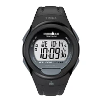 Timex® Mens Black Resin Strap 10-Lap Watch T5K6089J