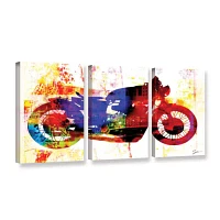 Brushstone Moto III 3-pc. Gallery Wrapped Canvas Wall Art