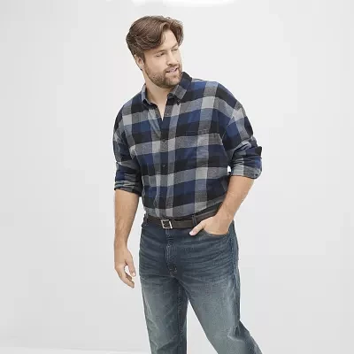 The Foundry Big & Tall Supply Co. Mens Long Sleeve Flannel Shirt