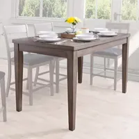 Corliving New York Dining Collection Rectangular Wood-Top Dining Table