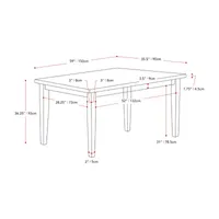 Corliving New York Dining Collection -pc. Counter Height Rectangular Dining Set
