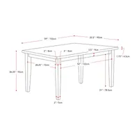 Corliving New York Dining Collection 5-pc. Counter Height Rectangular Dining Set