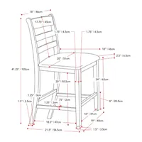 Corliving New York Dining Collection 7-pc. Counter Height Rectangular Dining Set