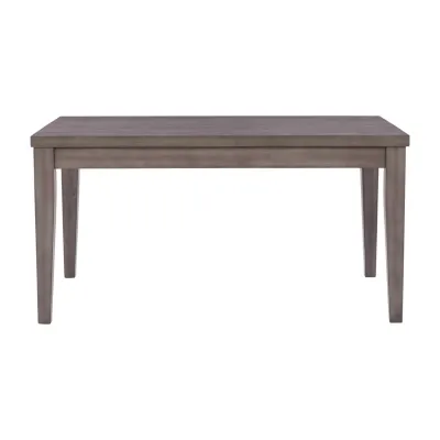 Corliving New York Dining Collection Rectangular Wood-Top Dining Table