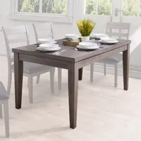 Corliving New York Dining Collection Rectangular Wood-Top Dining Table