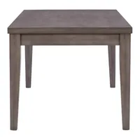Corliving New York Dining Collection Rectangular Wood-Top Dining Table