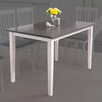 Corliving Michigan Dining Collection Rectangular Wood-Top Dining Table