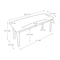 Corliving Branson Dining Collection Bench