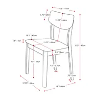 Corliving Branson Dining Collection 2-pc. Side Chair