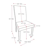 Corliving Alpine Dining Collection 2-pc. Upholstered Side Chair