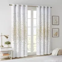 Intelligent Design Serena Energy Saving 100% Blackout Grommet Top Single Curtain Panel