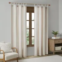 Madison Park Barnet 50"W X 84"L Light-Filtering Tab Top Single Curtain Panel