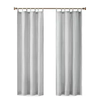 Madison Park Barnet 50"W X 84"L Light-Filtering Tab Top Single Curtain Panel