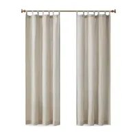 Madison Park Barnet 50"W X 84"L Light-Filtering Tab Top Single Curtain Panel