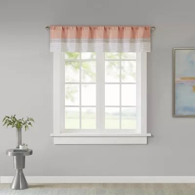 Madison Park Eastridge 50"W X 18"L Rod Pocket Tailored Valance