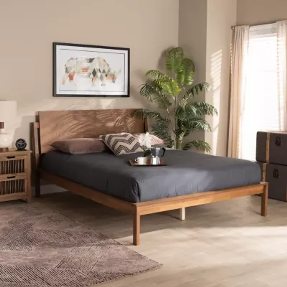 Giuseppe Wooden Platform Bed