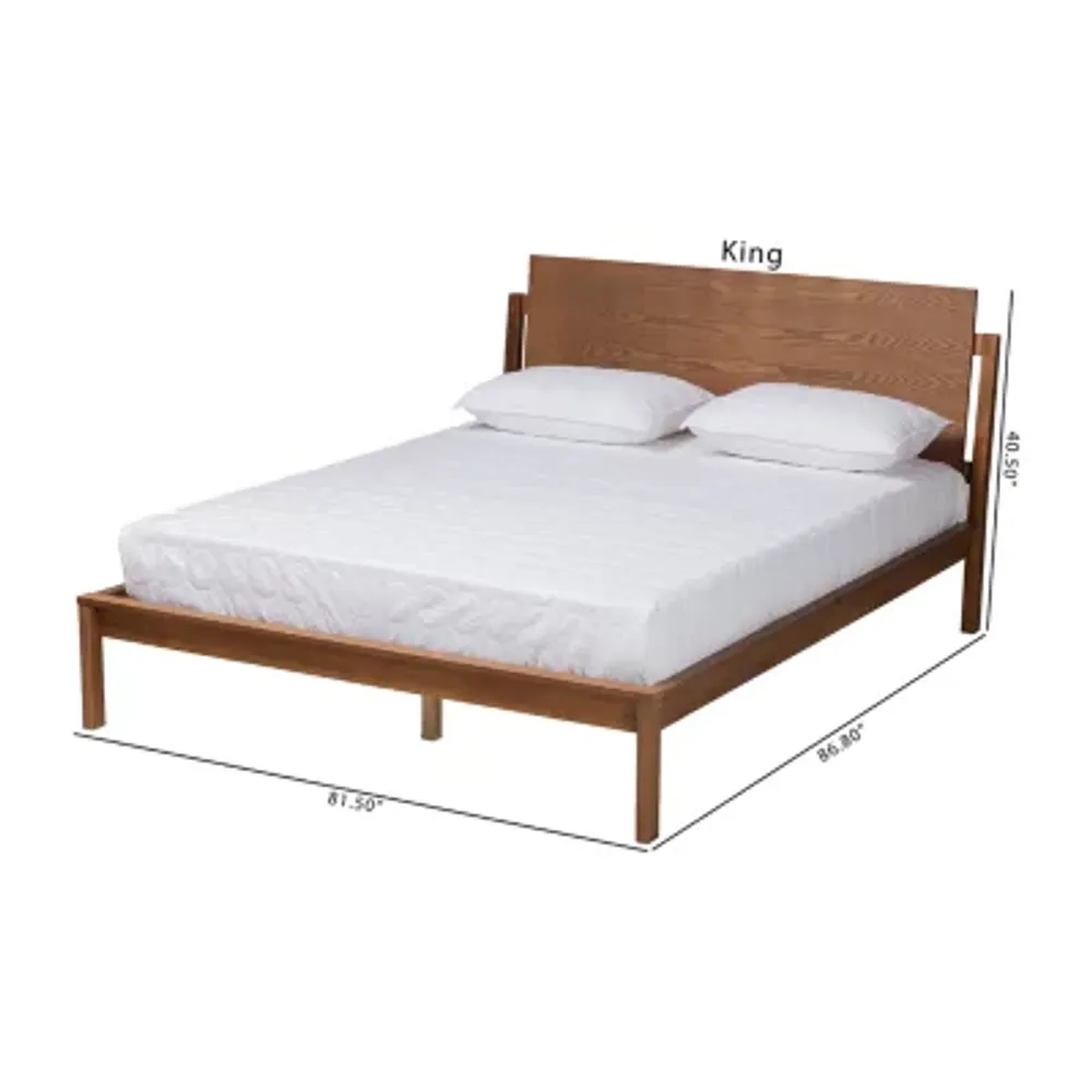 Giuseppe Wooden Platform Bed