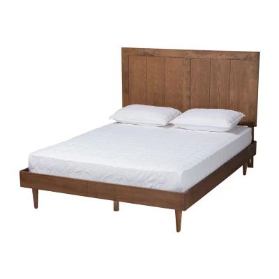 Nicola Wooden Platform Bed