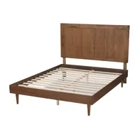 Nicola Wooden Platform Bed