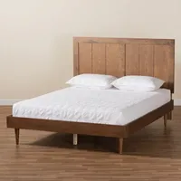 Nicola Wooden Platform Bed