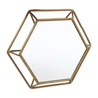 Aspire Home Accents Hexagon Hexagon Wall Mirror