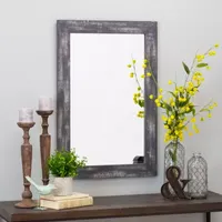 Grey Morris Wall Mount Rectangular Wall Mirror