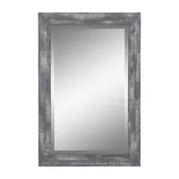 Grey Morris Wall Mount Rectangular Wall Mirror