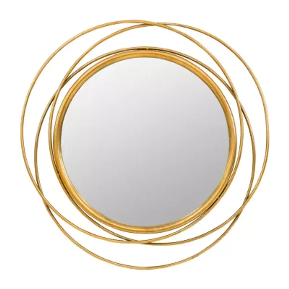 Mia Round Wall Mount Round Decorative Wall Mirror