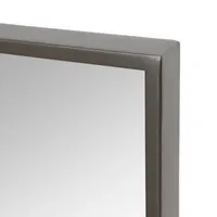 Aspire Home Accents Gray Bali Modern Wall Mount Rectangular Wall Mirror