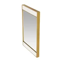 Lina Gold With Marble Wall Mount Rectangular Wall Mirror