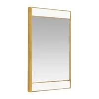 Lina Gold With Marble Wall Mount Rectangular Wall Mirror