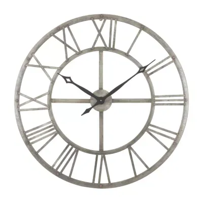 Gray Samson Metal Wall Clock