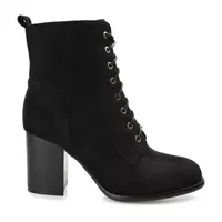 Journee Collection Womens Baylor Stacked Heel Booties