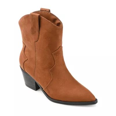 Journee Collection Womens Becker Stacked Heel Booties