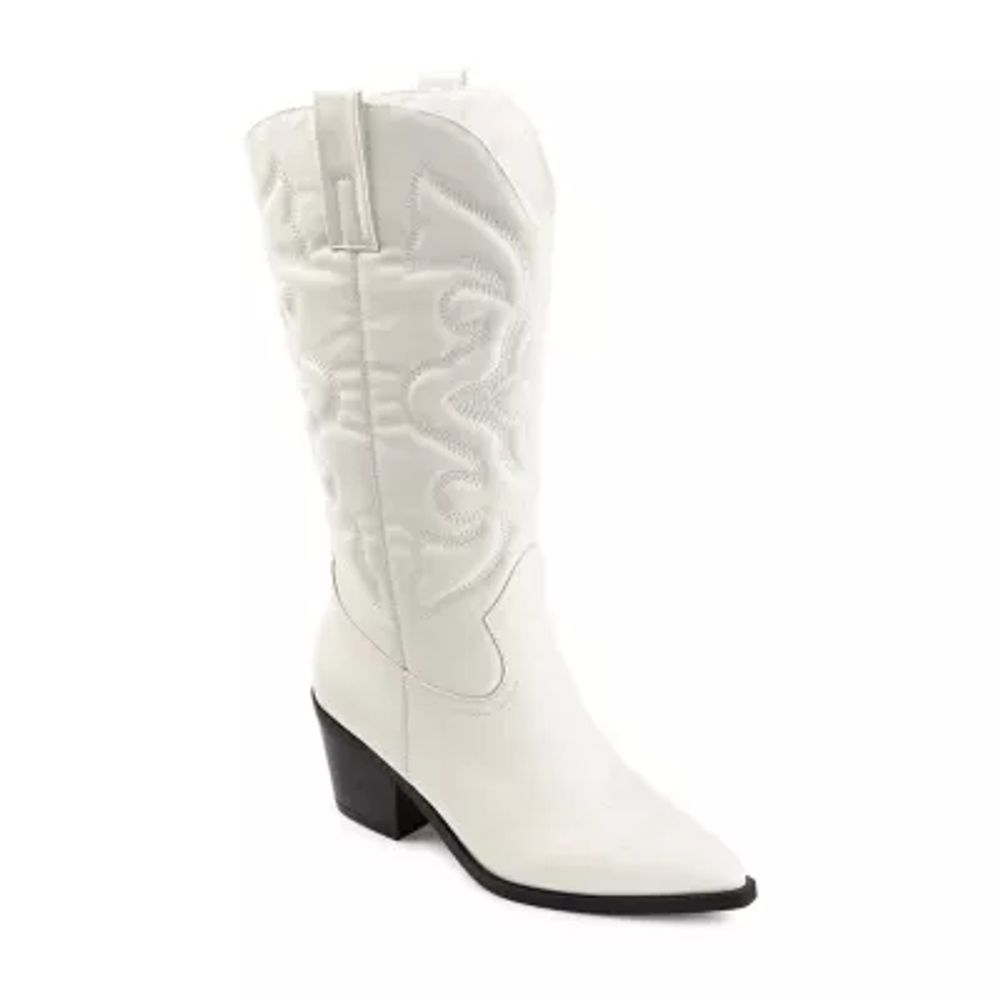 Journee Collection Womens Chantry Stacked Heel Dress Boots