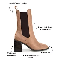 Journee Collection Womens Kaydia Stacked Heel Booties