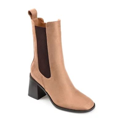 Journee Collection Womens Kaydia Stacked Heel Booties