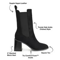 Journee Collection Womens Kaydia Stacked Heel Booties