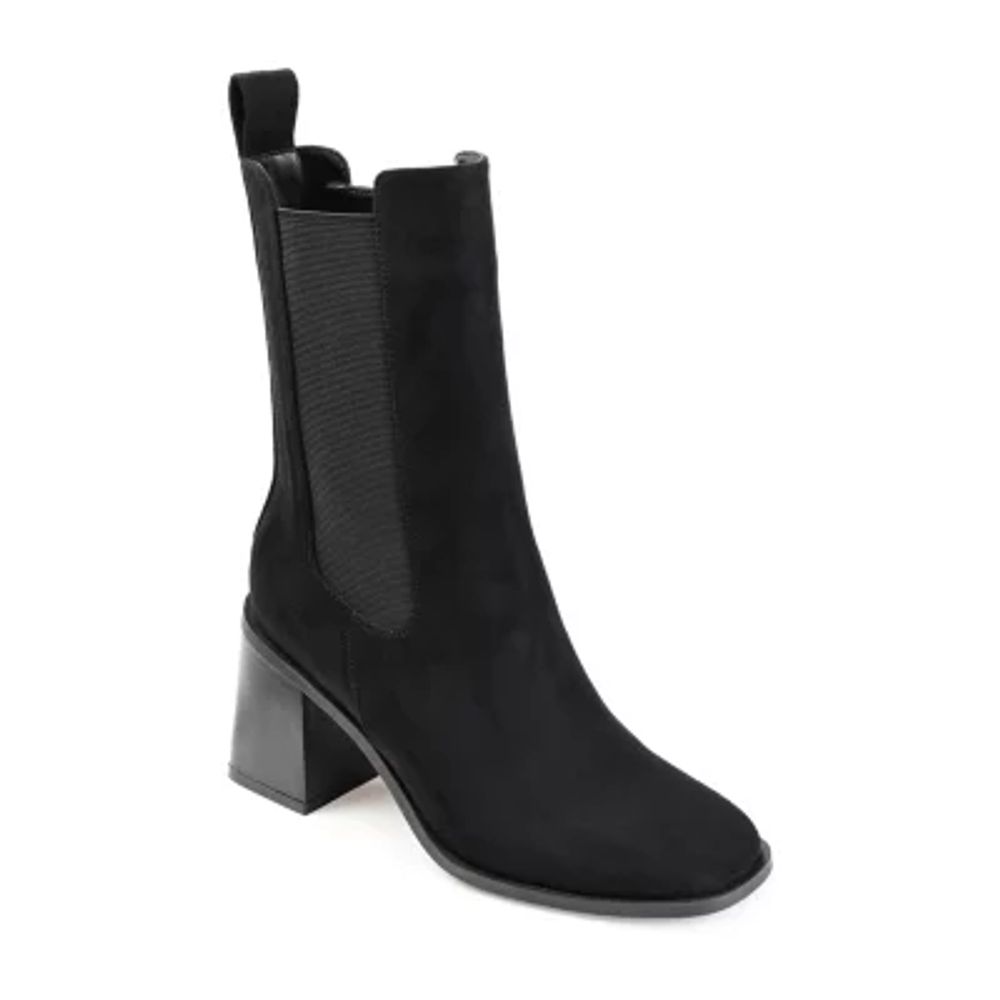 Journee Collection Womens Kaydia Stacked Heel Booties