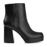 Journee Collection Womens Mollie Block Heel Booties