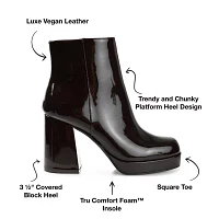 Journee Collection Womens Mollie Block Heel Booties