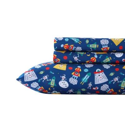 Poppy & Fritz Space Kids Deep Pocket Sheet Set