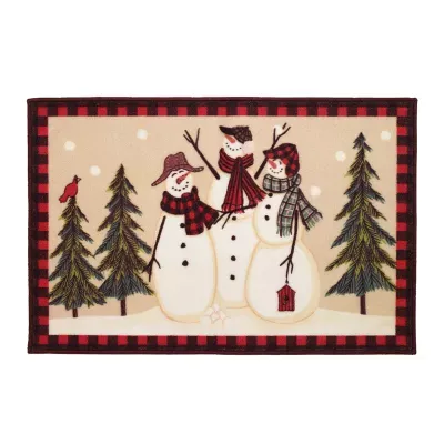 Avanti Snowman Gathering Bath Rug