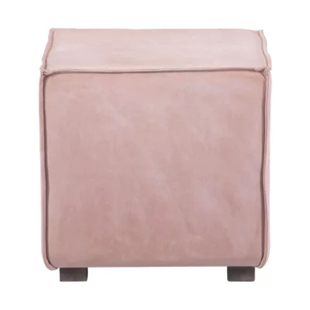 Karuna Leather Ottoman