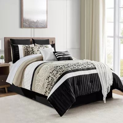 Eden & Oak Milano 10-pc. Midweight Embroidered Comforter Set